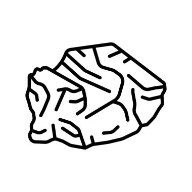 Dijital ve yazdırma projeleri için bitumen siyah çizgi simgesi. İnşaat malzemeleri. Uygulamalar ve web siteleri için en az temiz simgeler. UI UX ve markalaşma için modern basit simgeler