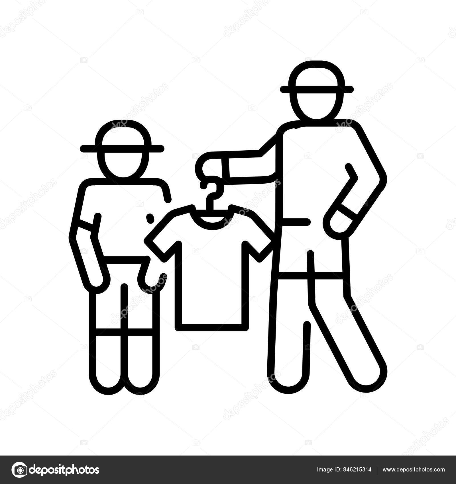 Brocante vetements images vectorielles, Brocante vetements vecteurs libres  de droits | DepositPhotos, image size:1600x1700