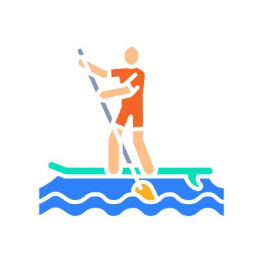 Dijital ve yazdırma projeleri için yüzey tahtası renkli düz simge. Uygulamalar ve web siteleri için en az temiz simgeler. UI UX ve markalaşma için modern basit simgeler