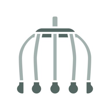 Dijital ve yazdırma projeleri için elektrik baş masajı renkli düz simge. Uygulamalar ve web siteleri için en az temiz simgeler. UI UX ve markalaşma için modern basit simgeler