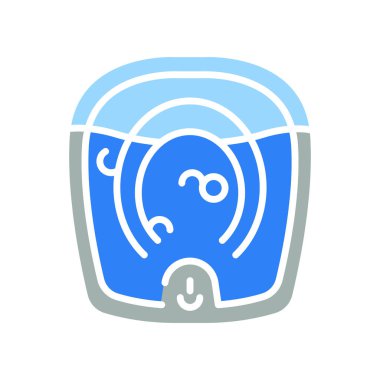 Dijital ve yazdırma projeleri için ayak banyosu renk simgesi. Uygulamalar ve web siteleri için en az temiz simgeler. UI UX ve markalaşma için modern basit simgeler