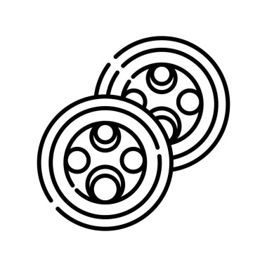 Far siyah çizgi simgesi. Vektör izole eleman. Düzenlenebilir vuruş