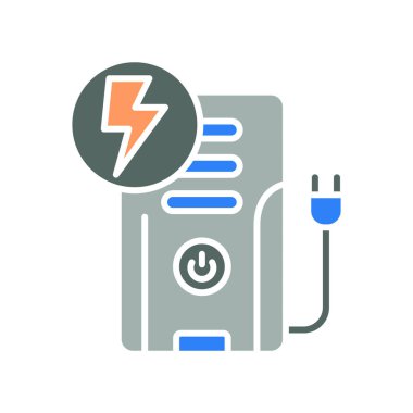 yedekleme siyah çizgi simgesi. Vektör izole eleman. Düzenlenebilir vuruş