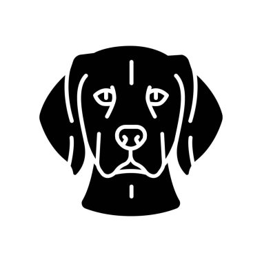 Dijital ve baskı projeleri için beagle siyah çizgi simgesi. Köpek cinsi. Uygulamalar ve web siteleri için en az temiz simgeler. UI UX ve markalaşma için modern basit simgeler