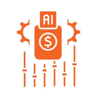 Dijital ve yazdırma projeleri için dinamik fiyat optimizasyonu renk düz simgesi. Uygulamalar ve web siteleri için en az temiz simgeler. UI UX ve markalaşma için modern basit simgeler