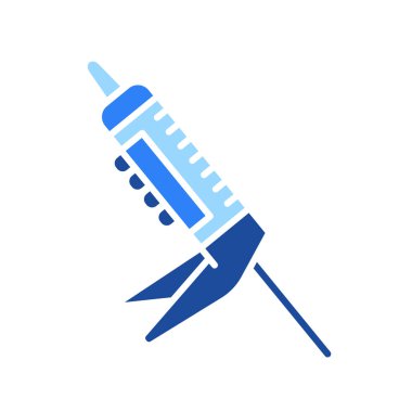 Dijital ve yazdırma projeleri için mühür rengi düz simgesi. KVK ürünü. Uygulamalar ve web siteleri için en az temiz simgeler. UI UX ve markalaşma için modern basit simgeler