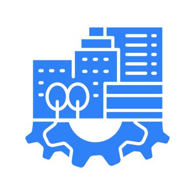 Kentsel mekansal planlama renk düz simgesini optimize et. Vektör izole eleman. Düzenlenebilir vuruş.