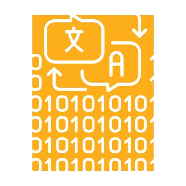 Dijital ve yazdırma projeleri için kod çevirisi siyah çizgi simgesi. Uygulamalar ve web siteleri için en az temiz simgeler. UI UX ve markalaşma için modern basit simgeler