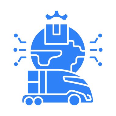 Dijital ve yazdırma projeleri için tedarik zinciri verimliliği renk düz simgesi. Uygulamalar ve web siteleri için en az temiz simgeler. UI UX ve markalaşma için modern basit simgeler