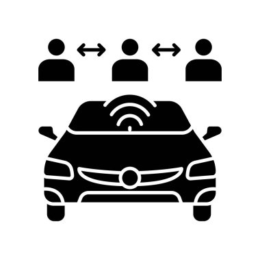 Dijital ve yazdırma projeleri için yapay zeka siyah daire simgesi. Uygulamalar ve web siteleri için en az temiz simgeler. UI UX ve markalaşma için modern basit simgeler