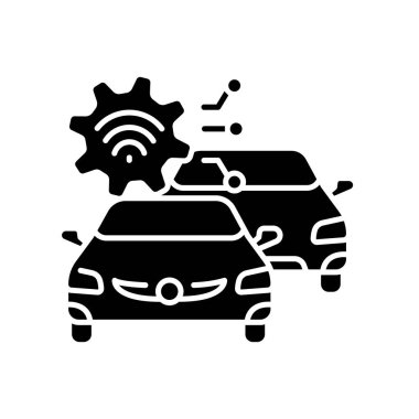 Dijital ve yazdırma projeleri için yapay zeka siyah düz simge. Uygulamalar ve web siteleri için en az temiz simgeler. UI UX ve markalaşma için modern basit simgeler