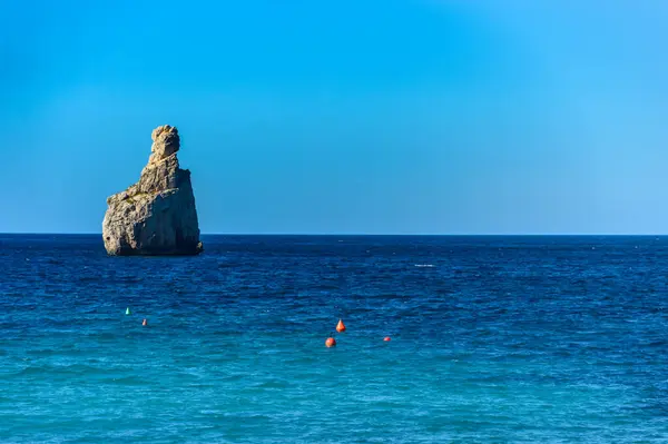 Plaża Benirras Ibiza Hiszpania Stycznia 2020 Cap Bernat Nazwa Tej — Zdjęcie stockowe