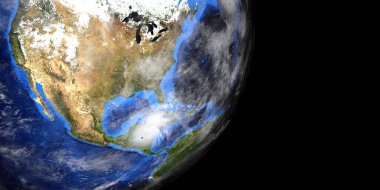 Zeta Kasırgası ve Epsilon uzaydan gösteriliyor. Bu yüksek çözünürlüklü 3D resimleme elementleri NASA tarafından desteklenmektedir..