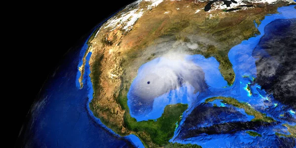 Hurricane Zeta Shown Space Elements Illustration Furnished Nasa — Stock Photo, Image