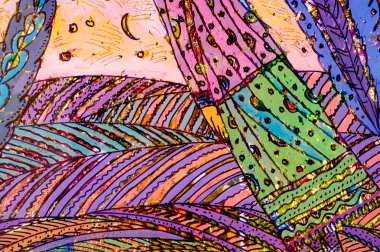 Uygulama renkli folyo, oryantal kadın, Arap kadın, fai