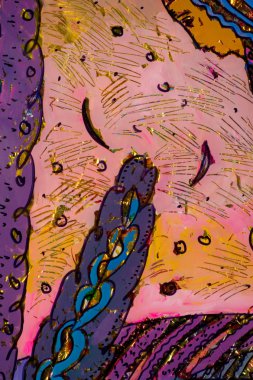 Uygulama renkli folyo, oryantal kadın, Arap kadın, fai