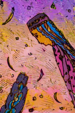 Uygulama renkli folyo, oryantal kadın, Arap kadın, fai