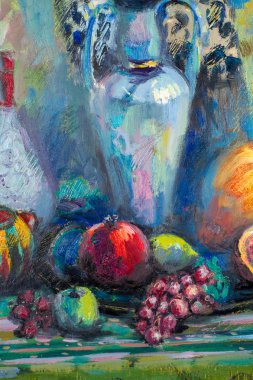 Etnografya, M.Sh. Khaziev. sanatçı resim yağlarda boyalı. Natb