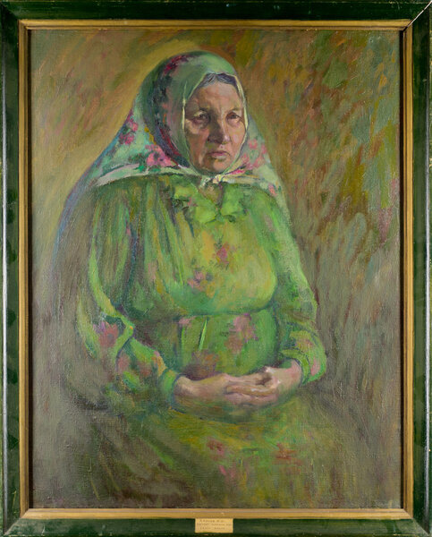 Ethnography, M.Sh. Khaziev. artist picture painted in oils. fema