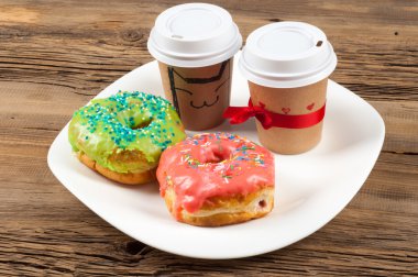 çörek. Yuvarlak kızarmış yağ patty. sweetene küçük bir kızarmış pasta