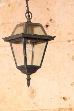 Doku, arka plan. Cova fener cam Abajur altında