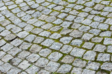 Doku, arka plan. Arka plan. Vahşi taş köprü cobblestones ile kaplı