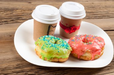 çörek. Yuvarlak kızarmış yağ patty. sweetene küçük bir kızarmış pasta