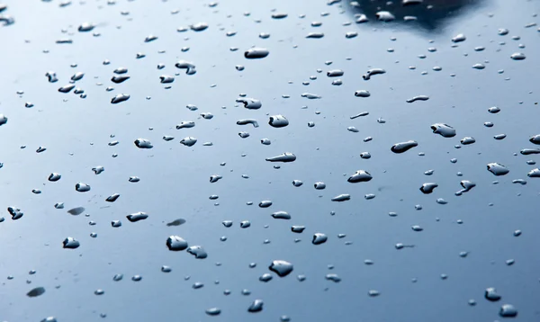 Texture background. raindrops on paintwork. Precipitation in the — ストック写真