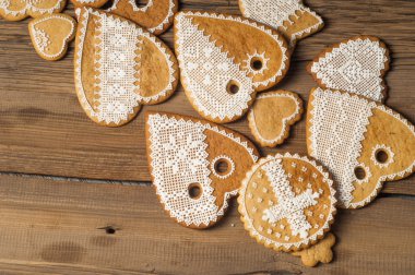 Paskalya kurabiyeleri. El yapımı. Arka plan renklerini erken Bahar