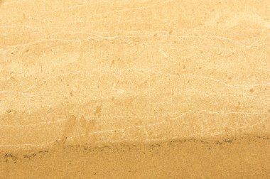 Doku, arka plan. kum plaj. gevşek taneli madde, soluk sarımsı kahverengi, silisli ve diğer kayalar erozyon kaynaklanan ve plajları büyük bir kurucu şekillendirme,