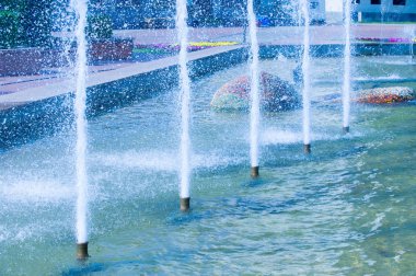 Doku arka plan. Şehir çeşme, Dita intere. Romantik, deniz,