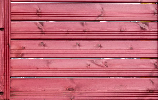 Texture Background Red Wooden Slats Fence — Stock Photo, Image