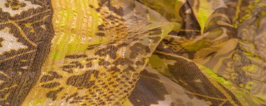 ipek kumaş, yeşil-kahverengi, soyut arka plan kumaşı veya sıvı dalga veya grunge ipek kumaş kıvrımlı kadife kumaş veya lüks Noel arkaplanı veya zarif duvar kağıdı tasarımı