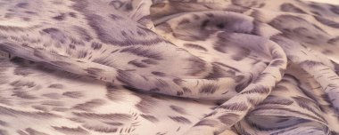 Afrika tarzı kahverengi ipek kumaş. Tasarımcı, doku deseni, arkaplan koleksiyonu.