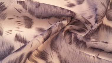 Afrika tarzı kahverengi ipek kumaş. Tasarımcı, doku deseni, arkaplan koleksiyonu.