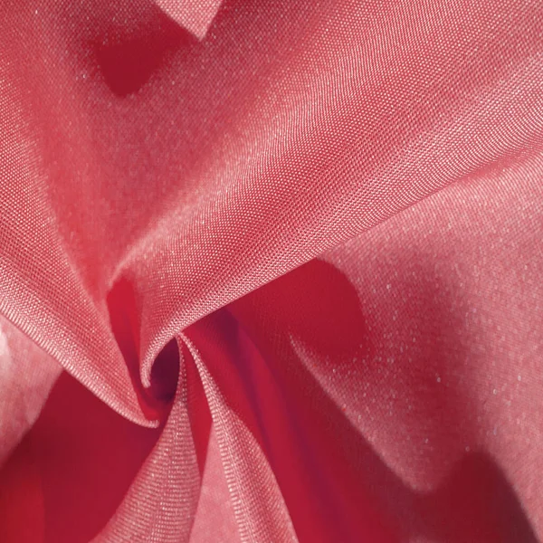 Tecido Seda Vermelho Rubi Textura Tecido Seda Colorido Pode Usar — Fotografia de Stock
