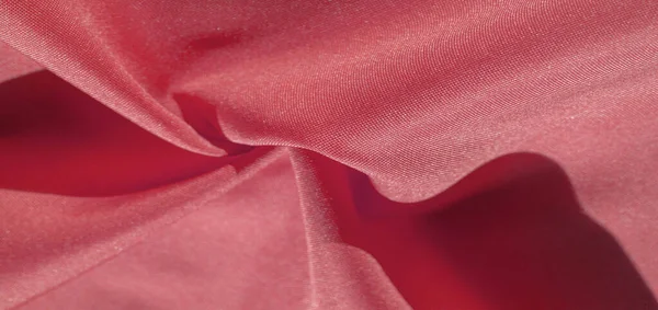 Kain Sutra Merah Rubi Tekstur Kain Sutra Berwarna Dapat Digunakan — Stok Foto