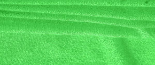 Material Verde Brillante Esta Seda Excepcionalmente Suave Suave Con Una —  Fotos de Stock