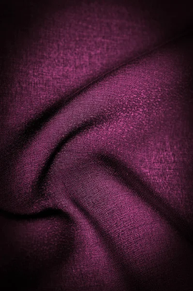 Texture Fond Soie Mousseline Soie Rouge Foncé Est Tissu Transparent — Photo