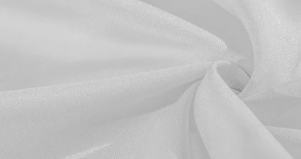 White Silk Fabric Smooth Satin Fabric Texture Background Pattern — Stock Photo, Image