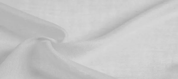 Tessuto Seta Bianco Liscio Elegante Seta Bianca Come Sfondo Nozze — Foto Stock