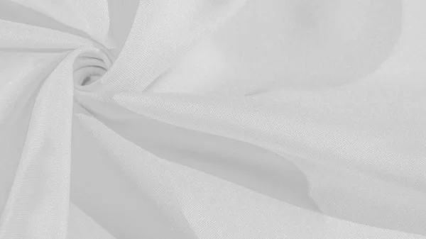 Weißer Seidenstoff Glatter Satinstoff Textur Hintergrund Muster — Stockfoto