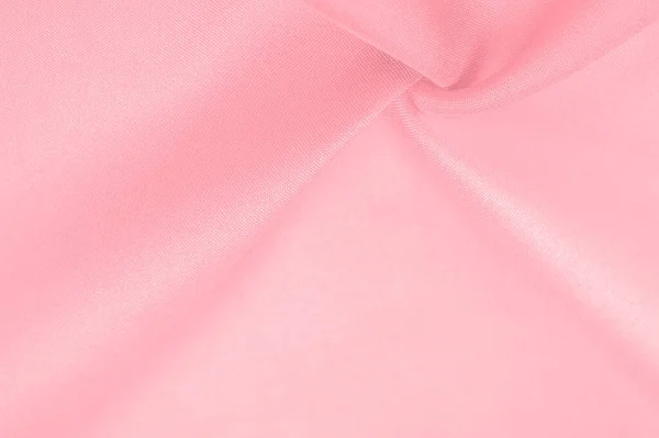 Sutra Merah Muda Pucat Tekstur Wallpaper Pola Latar Belakang Dalam — Stok Foto