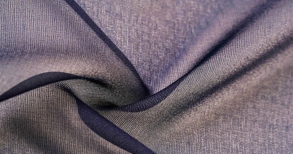 Zijden Stof Transparant Blauw Met Bruine Tinten Achtergrond Textuur Patroon — Stockfoto