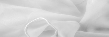 Doku. Geçmişi. Şablon. Beyaz ipek katlanmış kumaş arka plan, afiş veya kapak tasarımı. Poster için lüks tekstil dekorasyonu, yumuşak dalgalı dalgalı beyaz kumaş, poster