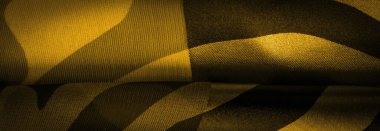 Doku. Şablon. Görüntü. Soyut sarı ipekten kumaşlar. İpek dokusu, soyutlama, tasarım ve duvar kağıdı için lüks saten.,