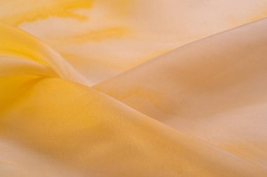 Pastel bej ve sarı tonlarda ipek kumaş, sepia pastel sarı kremsi bej tonda kumaş duvar kağıdı desenli arka plan: sevimli doğal desenli tekstil fotoğrafı