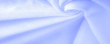 Mavi kumaş, lüks kumaşın soyut arkaplanı ya da dalgaların sıvı ipek dokusu ya da dalgalı kıvrımlar. arka plan ya da zarif duvar kağıdı tasarımı. Pamuk dokusu, doğal kumaş ve boya, parlak mavi renk.