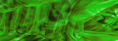 Yeşil kumaş. İnce organzalı ipek kumaş, panter desenli, buruşuk desenli. Geçmişi. Şablon.