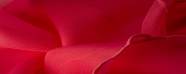 Doku. Geçmişi. Şablon. Kırmızı ipek katlanmış kumaş arka plan, afiş veya kapak tasarımı. Poster için lüks tekstil dekorasyonu yumuşak saten dalgalı kırmızı kumaş, poster.,